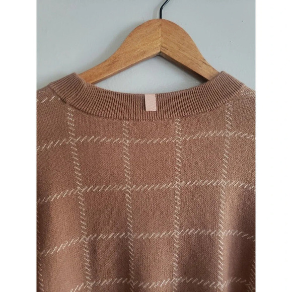Luna Cozy Sweater Women's XL Humble Brown Silk Blend Pullover Top NWOT - Picture 4 of 11